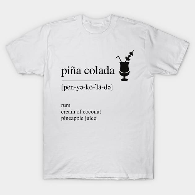 Piña Colada cocktail T-Shirt by LushLife